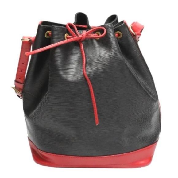 Louis Vuitton Noe Epi Shoulder Bag Black/Red - Picture 1 of 8